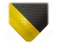 Anti fatigue mat; Width: 0.9m; L: 1.5m; foam,vinyl; black; Thk: 15mm COBA EUROPE