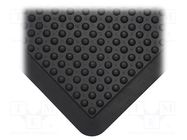 Anti fatigue mat; Width: 0.6m; L: 0.9m; rubber,nitryl; black COBA EUROPE