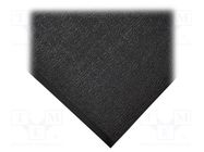 Anti fatigue mat; Width: 1.2m; L: 18.3m; foam,PVC; black; reel COBA EUROPE