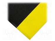 Anti fatigue mat; Width: 0.6m; L: 0.9m; foam,PVC; black; Thk: 9.5mm COBA EUROPE