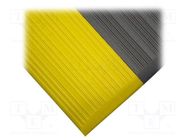 Anti fatigue mat; Width: 0.6m; L: 0.9m; foam,PVC; grey; Thk: 9.5mm COBA EUROPE