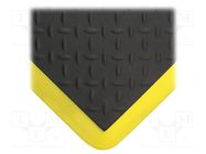 Anti fatigue mat; Width: 0.6m; L: 0.9m; polyurethane; black COBA EUROPE