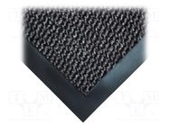 Entrance mat; Width: 0.6m; L: 0.9m; polypropylene; grey-black COBA EUROPE