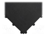 Anti fatigue mat; Width: 0.5m; L: 0.5m; rubber,nitryl; black COBA EUROPE