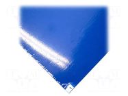 Mat: floor; contamination control; Thk: 1.5mm; blue; W: 0.45m; 4pcs. COBA EUROPE