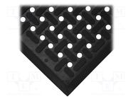 Anti fatigue mat; Width: 0.92m; L: 1.53m; rubber,nitryl; black COBA EUROPE