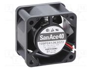 Fan: DC; axial; 12VDC; 40x40x28mm; 35.4m3/h; 50dBA; ball; 15500rpm SANYO DENKI