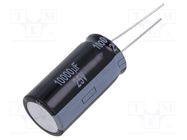 Capacitor: electrolytic; THT; 10000uF; 25VDC; Ø18x35.5mm; ±20% PANASONIC