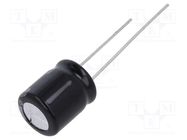 Capacitor: electrolytic; THT; 220uF; 50VDC; Ø10x12.5mm; Pitch: 5mm PANASONIC