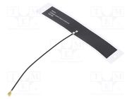 Antenna; GSM,LTE; 1.5dBi,3.2dBi,4dBi; linear; Len: 100mm; U.FL MOLEX