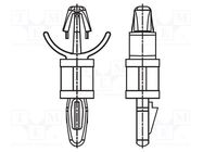 PCB distance; polyamide; L: 15.9mm; snap fastener; natural DREMEC