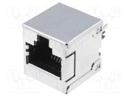 RJ45; socket; PIN: 8; Cat: 3; fully shielded; gold-plated; on PCBs MOLEX