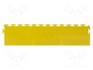 Mat: floor; antislip; yellow; L: 0.11m; W: 0.49m; Thk: 6.5mm; 8MPa STATICTEC