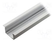 Profiles for LED modules; white; L: 1m; PHIL; aluminium; recessed TOPMET