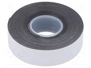 Tape: self-amalgamating; black; 19mm; L: 3.5m; Thk: 0.75mm; 550% SCAPA