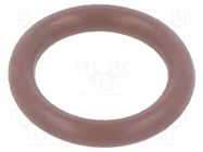 O-ring gasket; FPM; Thk: 1.5mm; Øint: 7mm; brown; -20÷200°C 