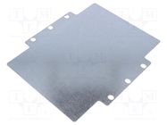 Mounting plate; steel 