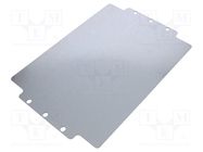 Mounting plate; steel 