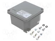 Enclosure: multipurpose; X: 101mm; Y: 101mm; Z: 58mm; S-8000; grey MOLEX