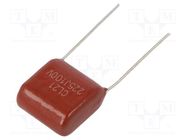 Capacitor: polyester; 2.2uF; 100VDC; 15mm; ±10%; 17x9.7x16.2mm SR PASSIVES