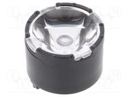 LED lens; round; plexiglass PMMA; transparent; 13÷18°; H: 6.7mm LEDIL