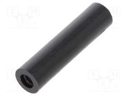 Spacer sleeve; cylindrical; polyamide; M2,5; L: 20mm; Øout: 5mm 