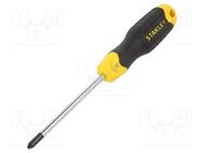 Screwdriver; Phillips; PH2; CUSHIONGRIP; 100mm STANLEY