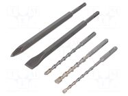 Drill set; for concrete; Holder: SDS-Plus®; 6mm,8mm,10mm; 5pcs. METABO