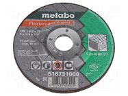 Grinding wheel; Ø: 125mm; Øhole: 22.2mm; Disc thick: 6mm METABO