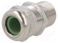 Cable gland; with long thread; M20; 1.5; IP68; brass HUMMEL