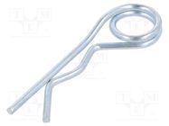 Cotter pin; zinc-plated steel; Ø: 2mm; L: 56mm; Shaft dia: 8÷14mm ELESA+GANTER