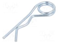 Cotter pin; zinc-plated steel; Ø: 2mm; L: 56mm; Shaft dia: 8÷14mm ELESA+GANTER