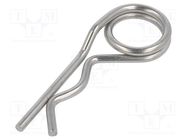 Cotter pin; stainless steel; Ø: 6mm; L: 142mm; Shaft dia: 26÷40mm ELESA+GANTER