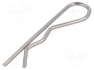 Cotter pin; stainless steel; Ø: 2mm; L: 57mm; Shaft dia: 9÷14mm ELESA+GANTER