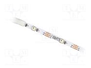 Programmable LED tape; RGBW; 3535; 5V; LED/m: 30; 5mm; white PCB 