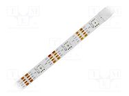 Programmable LED tape; RGB; 5050; LED/m: 30; 10mm; white PCB; IP20 IPIXEL LED