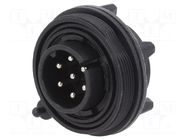 Connector: circular; socket; male; PIN: 7; 5A; 250V; IP68; UL94V-0 BULGIN