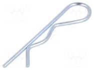 Cotter pin; zinc-plated steel; Ø: 2mm; L: 57mm; Shaft dia: 9÷14mm ELESA+GANTER