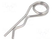 Cotter pin; stainless steel; Ø: 3mm; L: 73mm; Shaft dia: 17÷24mm ELESA+GANTER