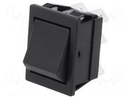 ROCKER; DPDT; Pos: 2; ON-ON; 16A/250VAC; Leads: connectors BULGIN
