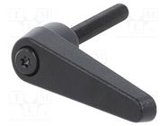 Lever; adjustable; Thread len: 40mm; Lever length: 45mm ELESA+GANTER