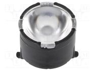 LED lens; round; plexiglass PMMA; transparent; 21÷23°; H: 6.6mm LEDIL