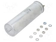 Capacitor: polypropylene; 600uF; Leads: M10 screws; M12 screw KEMET