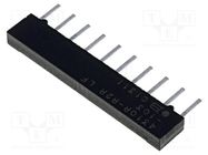 Resistor network: Y; THT; 10kΩ; ±2%; 1.25W; No.of resistors: 5; 100V BOURNS