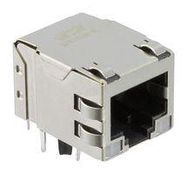 RJ45 CONN, R/A JACK, 8P8C, 1PORT, TH