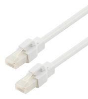 ENET CABLE, CAT6A, RJ45 PLUG-PLUG, 0.5FT