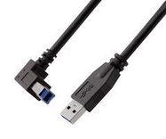 USB CABLE, 3.0, A PLUG-RA B PLUG, 1FT