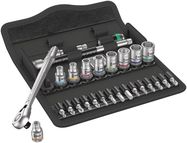 8100 SA 11 Zyklop Metal Ratchet Set with switch lever, 1/4" drive, imperial, 1 x 1/4"x141; 1 x 3/16"x23.0; 1 x 7/32"x23.0; 1 x 1/4"x23.0; 1 x 9/32"x23.0; 1 x 5/16"x23.0; 1 x 11/32"x23.0; 1 x 3/8"x23.0; 1 x 7/16"x23.0; 1 x 1/2"x23.0; 1 x 1/4"x150.0; 1 x 1/