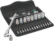 8100 SA 8 Zyklop Metal Ratchet Set with switch lever, 1/4" drive, metric, 1 x 1/4"x141; 1 x 5.0x23.0; 1 x 5.5x23.0; 1 x 6.0x23.0; 1 x 7.0x23.0; 1 x 8.0x23.0; 1 x 10.0x23.0; 1 x 11.0x23.0; 1 x 12.0x23.0; 1 x 13.0x23.0; 1 x 1/4"x150.0; 1 x 1/4"x56.0; 1 x 1/