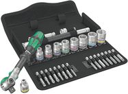 8100 SB 9 Zyklop Speed Ratchet Set, 3/8" drive, imperial, 1 x 3/8"x199.0; 1 x 1/4"x29.0; 1 x 5/16"x29.0; 1 x 3/8"x29.0; 1 x 7/16"x29.0; 1 x 1/2"x29.0; 1 x 9/16"x29.0; 1 x 5/8"x30.0; 1 x 11/16"x30.0; 1 x 3/4"x30.0; 1 x 3/8"x200.0; 1 x 3/8"x76.0; 1 x 1/4"x3